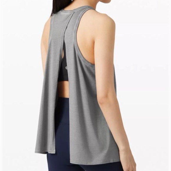 Lululemon - In the Open Tank in Mineral Grey - Size : 6 - Picture 3 of 6